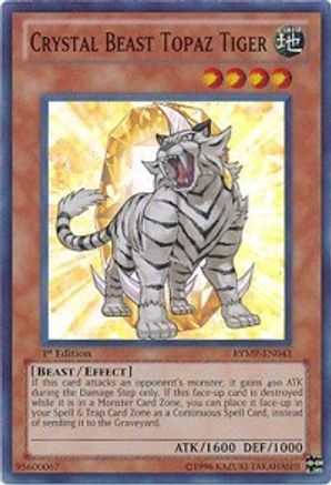 Crystal Beast Topaz Tiger (RYMP-EN043) - Ra Yellow Mega Pack Unlimited