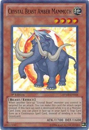 Crystal Beast Amber Mammoth (RYMP-EN044) - Ra Yellow Mega Pack 1st Edition