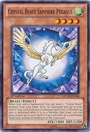 Crystal Beast Sapphire Pegasus (RYMP-EN046) - Ra Yellow Mega Pack 1st Edition
