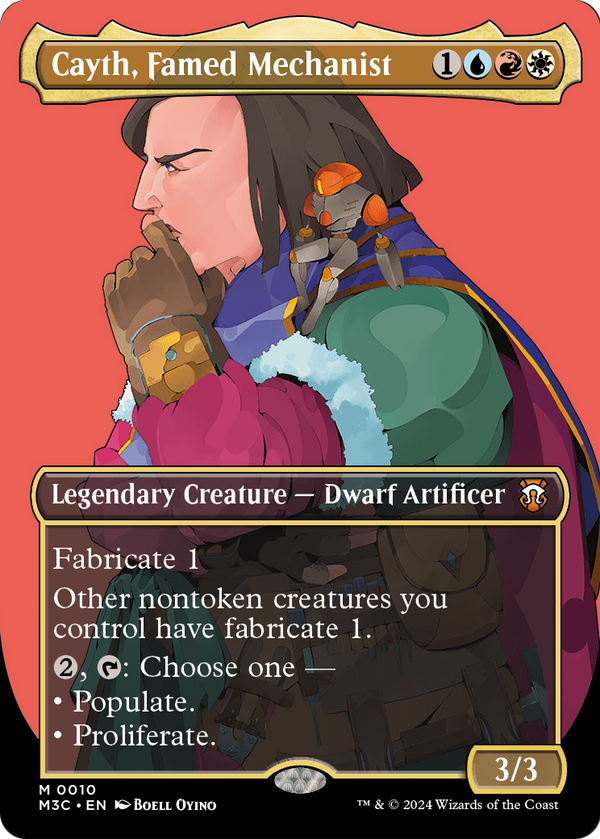 Cayth, Famed Mechanist (Borderless) (M3C-010) - Modern Horizons 3 Commander Foil