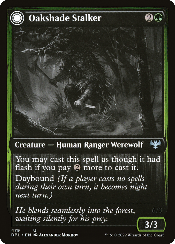 Oakshade Stalker (DBL-479) - Innistrad: Double Feature: (Double Faced Transform)