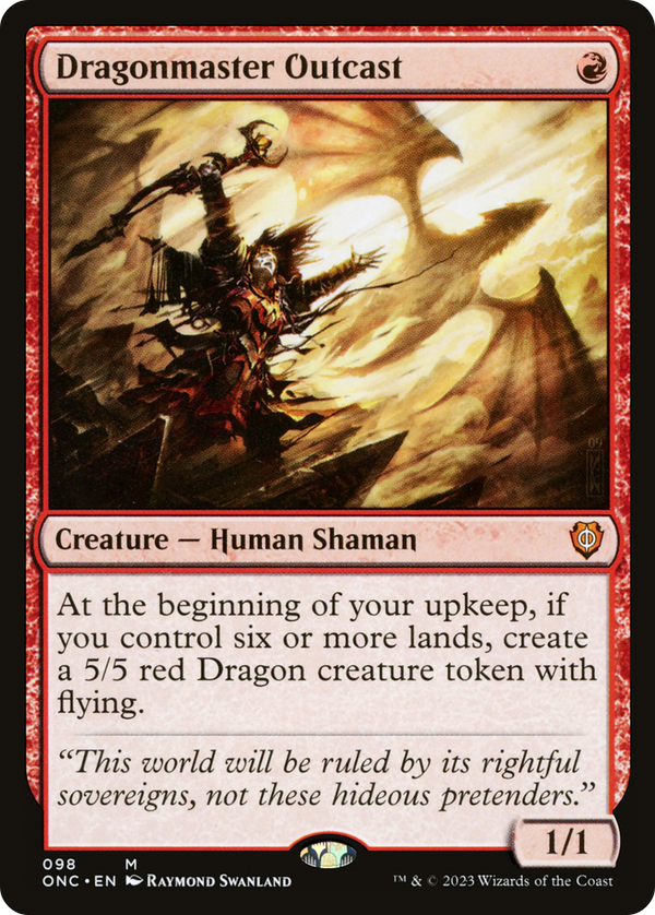 Dragonmaster Outcast (ONC-098) - Phyrexia: All Will Be One Commander