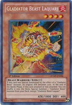 Gladiator Beast Laquari (RYMP-EN096) - Ra Yellow Mega Pack 1st Edition