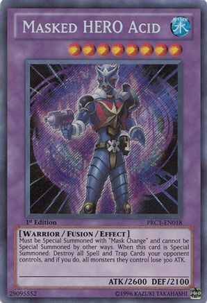 Masked HERO Acid (PRC1-EN018) - 2012 Premium Collection Tin 1st Edition