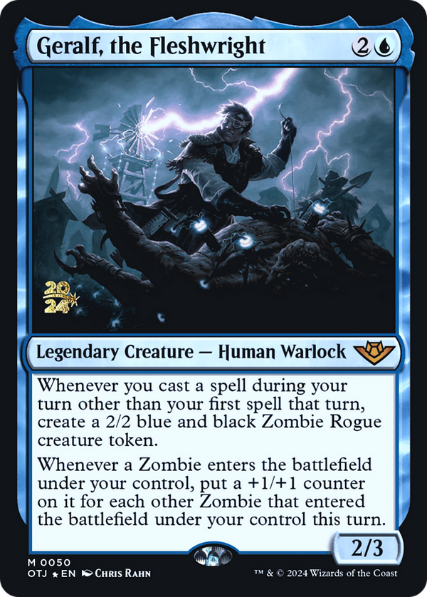 Geralf, the Fleshwright (PRE-050) - Outlaws of Thunder Junction Promos Foil