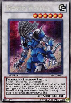 Gravity Warrior (PRC1-EN020) - 2012 Premium Collection Tin 1st Edition