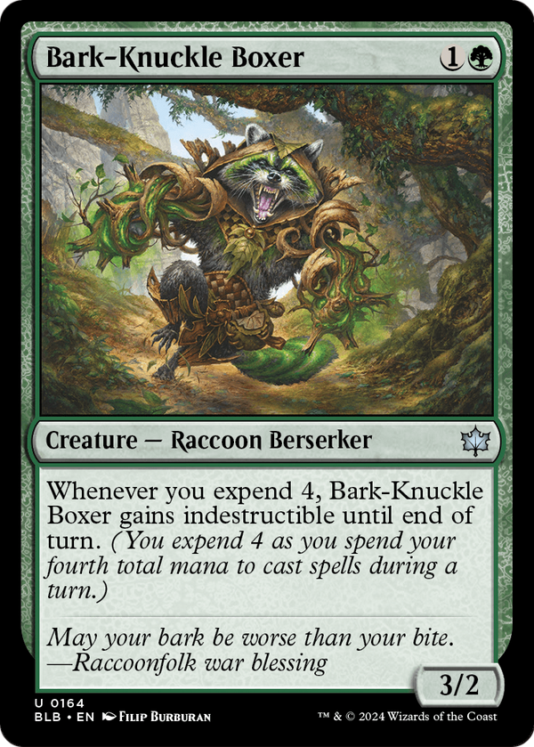 Bark-Knuckle Boxer (BLB-164) - Bloomburrow Foil