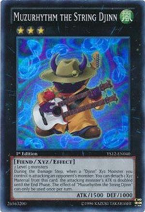 Muzurhythm the String Djinn (YS12-EN040) - Starter Deck: Xyz Symphony 1st Edition