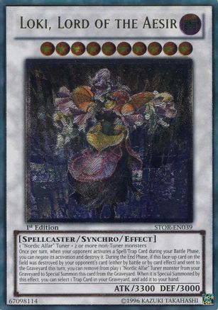 Loki, Lord of the Aesir (UTR) (STOR-EN039) - Storm of Ragnarok 1st Edition