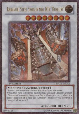 Karakuri Steel Shogun mdl 00X "Bureido" (UTR) (STOR-EN042) - Storm of Ragnarok Unlimited