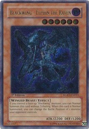 Blackwing - Elphin the Raven (UTR) (RGBT-EN013) - Raging Battle 1st Edition