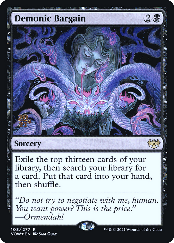Demonic Bargain (PRE-103) - Innistrad: Crimson Vow Promos Foil