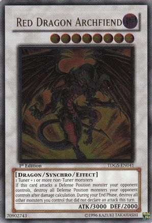 Red Dragon Archfiend (UTR) (TDGS-EN041) - The Duelist Genesis 1st Edition