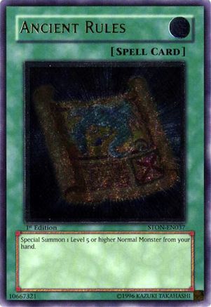 Ancient Rules (UTR) (STON-EN037) - Strike of Neos 1st Edition