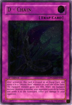 D - Chain (UTR) (POTD-EN050) - Power of the Duelist 1st Edition