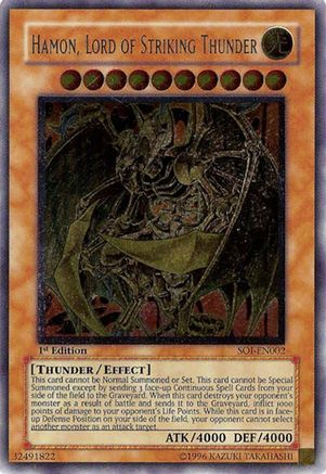 Hamon, Lord of Striking Thunder (UTR) (SOI-EN002) - Shadow of Infinity 1st Edition