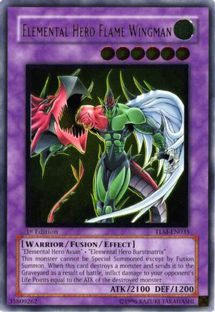 Elemental HERO Flame Wingman (UTR) (TLM-EN035) - The Lost Millennium 1st Edition
