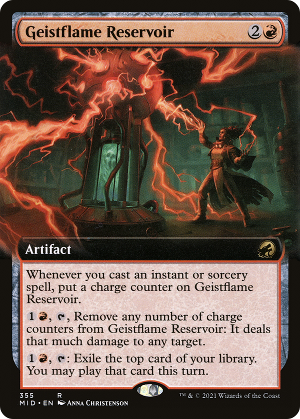 Geistflame Reservoir (Extended Art) (MID-355) - Innistrad: Midnight Hunt: (Extended Art) Foil