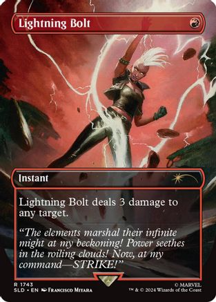 Lightning Bolt (1743) (Rainbow Foil) (SLD-1743) - Secret Lair Drop Series Foil