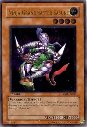 Ninja Grandmaster Sasuke (UTR) (SOD-EN019) - Soul of the Duelist 1st Edition