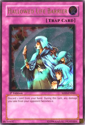 Hallowed Life Barrier (UTR) (SOD-EN060) - Soul of the Duelist Unlimited