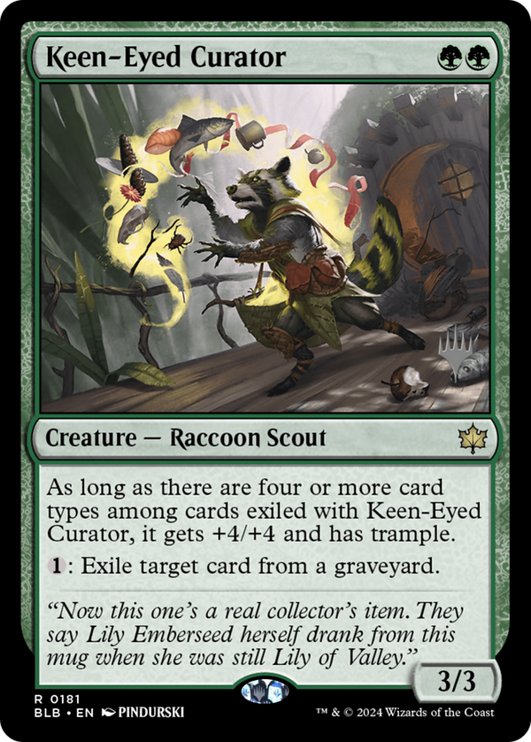 Keen-Eyed Curator (PPBLB-181) - Bloomburrow Promos