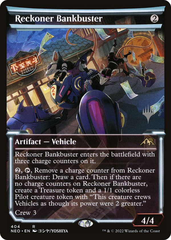 Reckoner Bankbuster (Showcase) (PPBRO-404) - Kamigawa: Neon Dynasty Promos: (Showcase) Foil