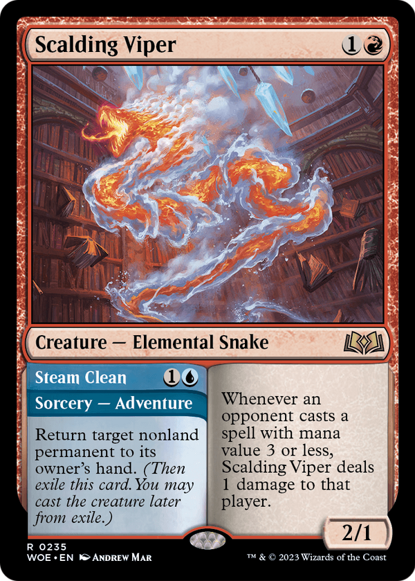 Scalding Viper (WOE-235) - Wilds of Eldraine Foil