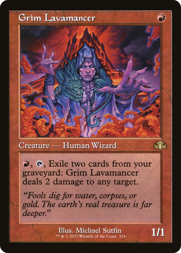 Grim Lavamancer (Retro Frame) (DMR-324) - Dominaria Remastered Foil
