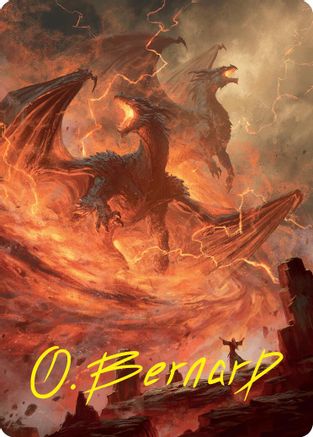 Rite of the Dragoncaller Art Card (38/54) (Gold-Stamped Signature) (ASFDN-038) - Art Series: Foundations