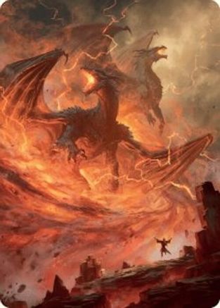 Rite of the Dragoncaller Art Card (38/54) (ASFDN-038) - Art Series: Foundations