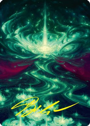 Genesis Wave Art Card (54/54) (Gold-Stamped Signature) (ASFDN-040) - Art Series: Foundations