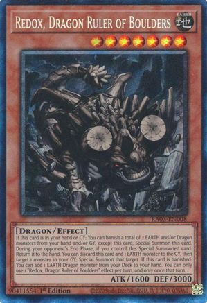 Redox, Dragon Ruler of Boulders (PCR) (RA03-EN008) - Quarter Century Bonanza 1st Edition