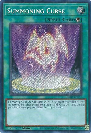 Summoning Curse (Secret Rare) (RA03-EN057) - Quarter Century Bonanza 1st Edition