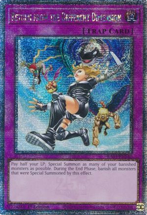 Return from the Different Dimension (Quarter Century Secret Rare) (RA03-EN140) - Quarter Century Bonanza 1st Edition