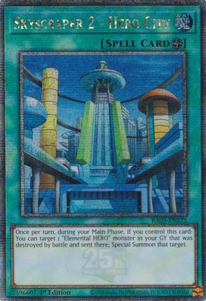 Skyscraper 2 - Hero City (Quarter Century Secret Rare) (RA03-EN175) - Quarter Century Bonanza 1st Edition