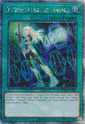 Sky Striker Mobilize - Engage! (Quarter Century Secret Rare) (RA03-EN269) - Quarter Century Bonanza 1st Edition