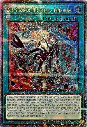 Sky Striker Mobilize - Linkage! (Quarter Century Secret Rare) (RA03-EN274) - Quarter Century Bonanza 1st Edition