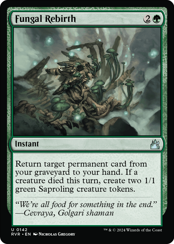 Fungal Rebirth (RVR-142) - Ravnica Remastered Foil
