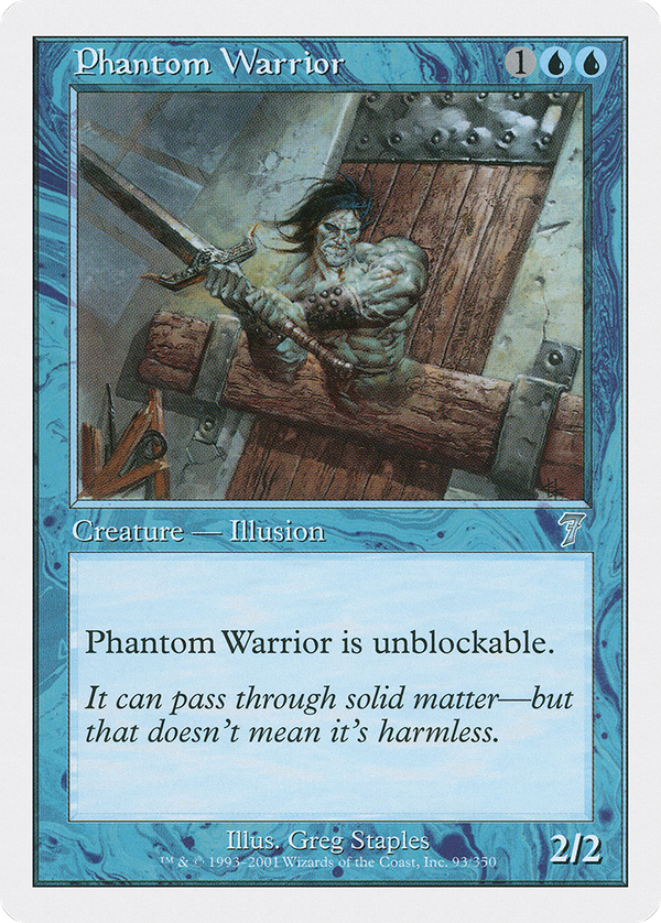 Phantom Warrior (7ED-093) - 7th Edition