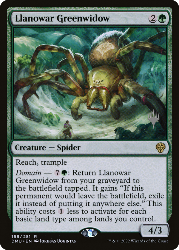 Llanowar Greenwidow (PPDMU-169) - Dominaria United Promos