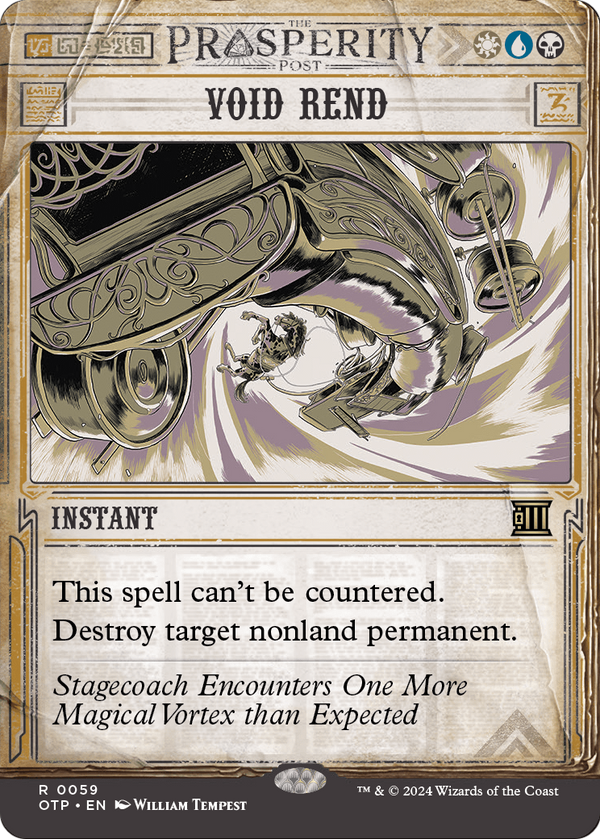 Void Rend (OTP-059) - Breaking News: (Showcase) (Borderless) Foil