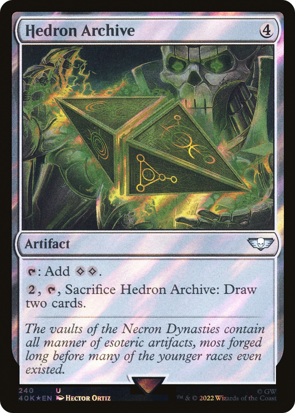 Hedron Archive (Surge Foil) (40K-240) - Warhammer 40,000 Commander Foil