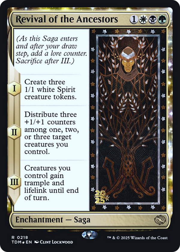 Revival of the Ancestors (PRE-218) - Prerelease Cards: (enchantment) Foil