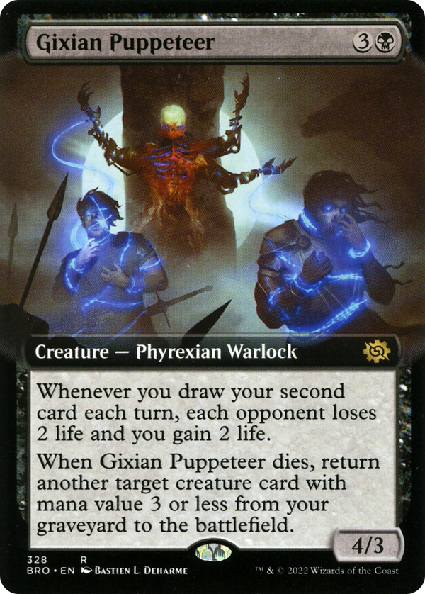 Gixian Puppeteer (Extended Art) (BRO-328) - The Brothers' War: (Extended Art) Foil