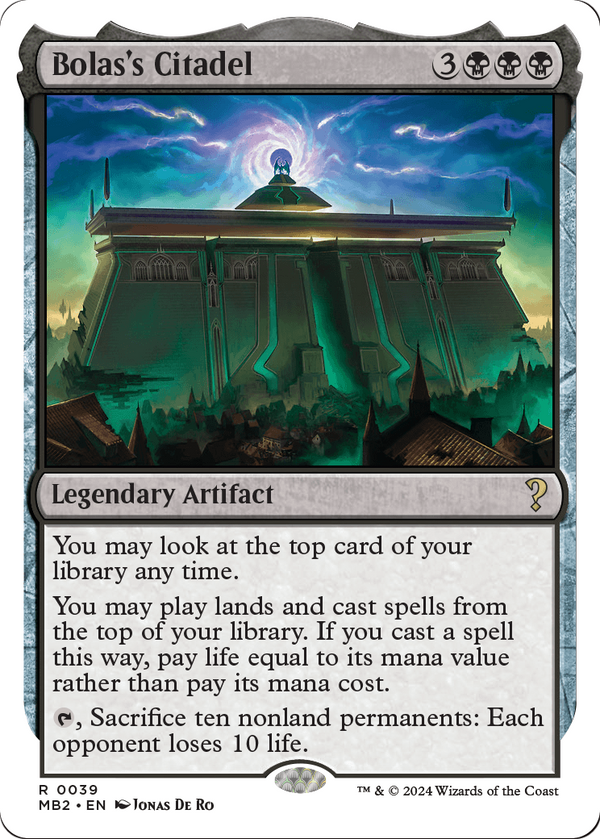 Bolas's Citadel (White Border) (MB2-039) - Mystery Booster 2
