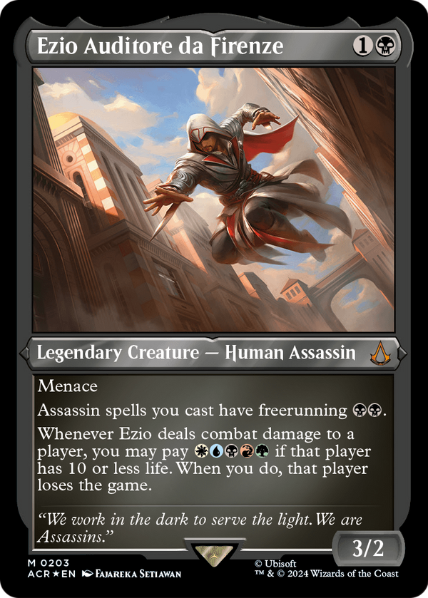 Ezio Auditore da Firenze (Foil Etched) (ACR-203) - Assassin's Creed Foil