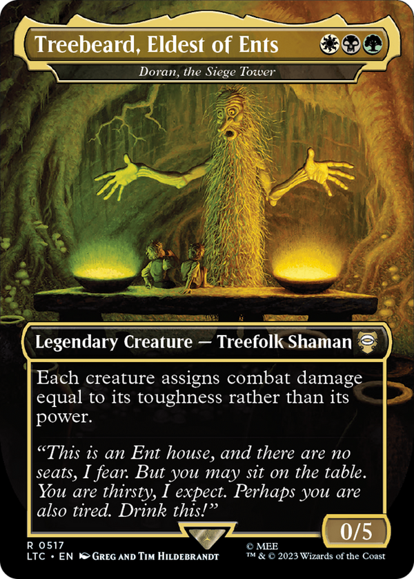 Treebeard, Eldest of Ents - Doran, the Siege Tower (Borderless) (LTC-517) - Tales of Middle-earth Commander / Treebeard, Eldest of Ents