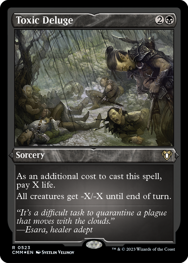 Toxic Deluge (Foil Etched) (CMM-523) - Commander Masters Foil