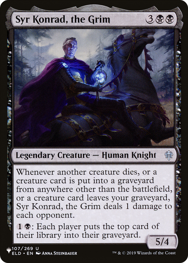 Syr Konrad, the Grim (LIST-ELD-107) - The List